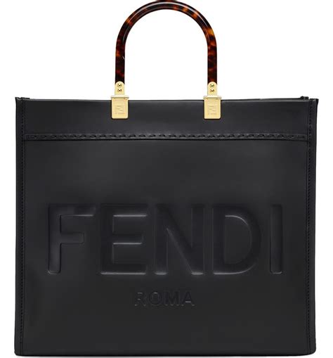 fendi medium sunshine leather shopper in moon at nordstrom|fendi clearance sale.